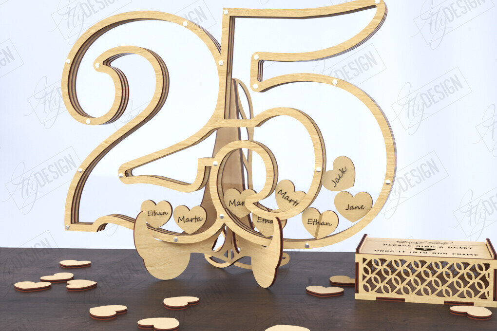 Intra απο ξύλο plywood 3mm-4mm πάχος Πίνακας υπογραφής καλεσμένων γενεθλίων | Βιβλίο επισκεπτών Δίασταση 40x40 cm INTRAFABR-120844581