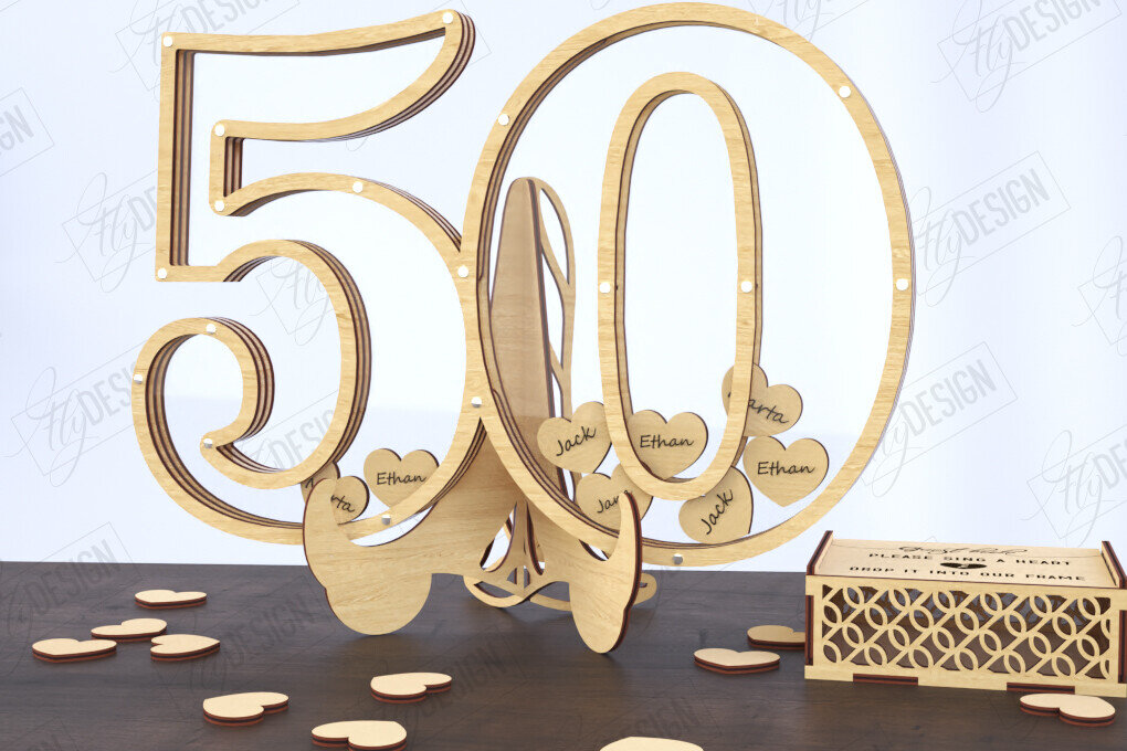 Intra απο ξύλο plywood 3mm-4mm πάχος Πίνακας υπογραφής καλεσμένων γενεθλίων | Βιβλίο επισκεπτών Δίασταση 40x40 cm INTRAFABR-120844616