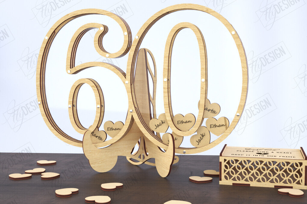 Intra απο ξύλο plywood 3mm-4mm πάχος Πίνακας υπογραφής καλεσμένων γενεθλίων | Βιβλίο επισκεπτών Δίασταση 40x40 cm INTRAFABR-120966698