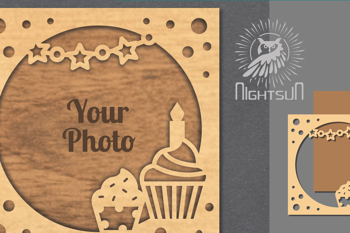 Intra απο ξύλο plywood 3mm-4mm πάχος Κορνίζα 8 για γενεθλίων Δίασταση 20x30 cm INTRAFABR-112908048