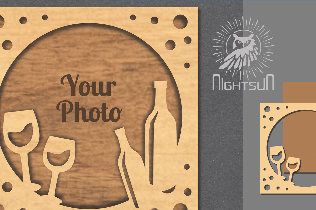 Intra απο ξύλο plywood 3mm-4mm πάχος Κορνίζα 9 για γενεθλίων Δίασταση 20x30 cm INTRAFABR-112908077