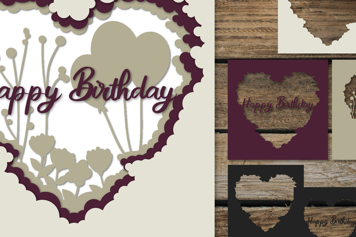 Intra απο ξύλο plywood 3mm-4mm πάχος Κάρτα γενεθλίων, τρισδιάστατη κάρτα Δίασταση 3000x3000 cm INTRAFABR-119603558