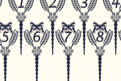 Σετ των 2 Intra απο ξύλο plywood 3mm-4mm πάχος Αριθμός γενεθλίων Cake Topper . Δίασταση 15x15 cm INTRAFABR-72580133