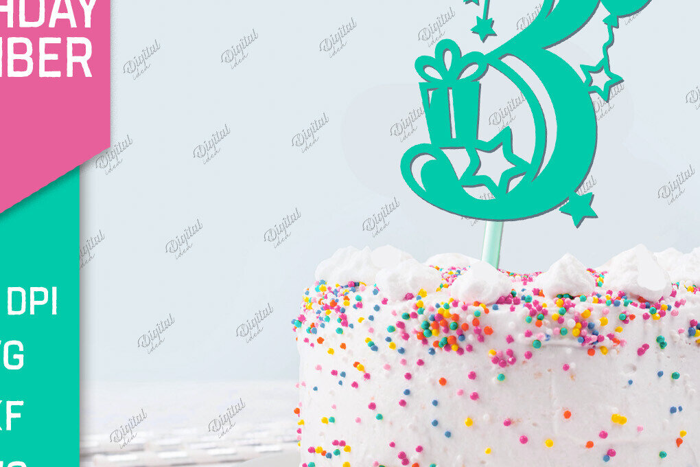 Σετ των 3 Intra απο ξύλο plywood 3mm-4mm πάχος αριθμού γενεθλίων. Νούμερο 3 Δίασταση 15x15 cm INTRAFABR-85304287