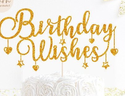 Σετ των 3 Intra απο ξύλο plywood 3mm-4mm πάχος Ευχές γενεθλίων Cake Topper  Δίασταση 15x15 cm INTRAFABR-46238486