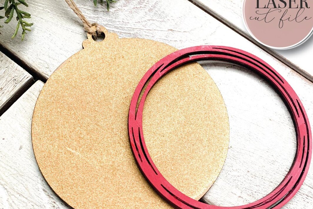 Σετ των 3 Intra απο ξύλο plywood 3mm-4mm πάχος Κενό πρότυπο χριστουγεννιάτικων στολιδιών Δίασταση 8x8 cm INTRAFABR-72014968