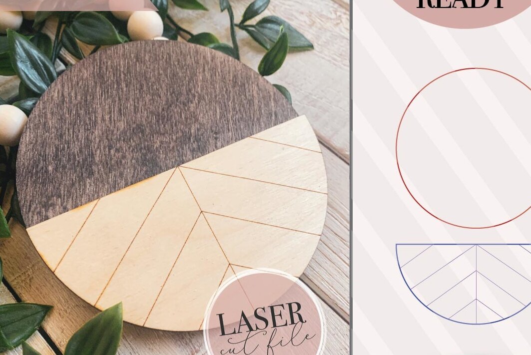 Intra απο ξύλο plywood 3mm-4mm πάχος Κενή στρογγυλή πινακίδα Chevron Δίασταση 20x30 cm INTRAFABR-70529025