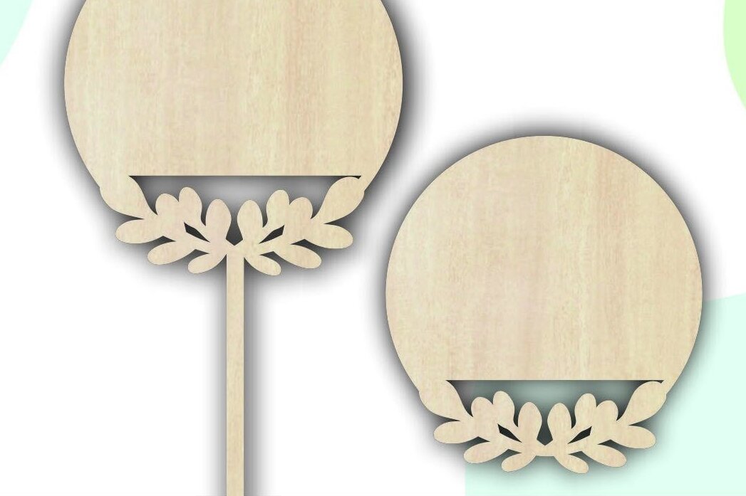 Intra απο ξύλο plywood 3mm-4mm πάχος Blank Shape Cake Topper , Κενό πλαίσιο Δίασταση 20x30 cm INTRAFABR-31213782