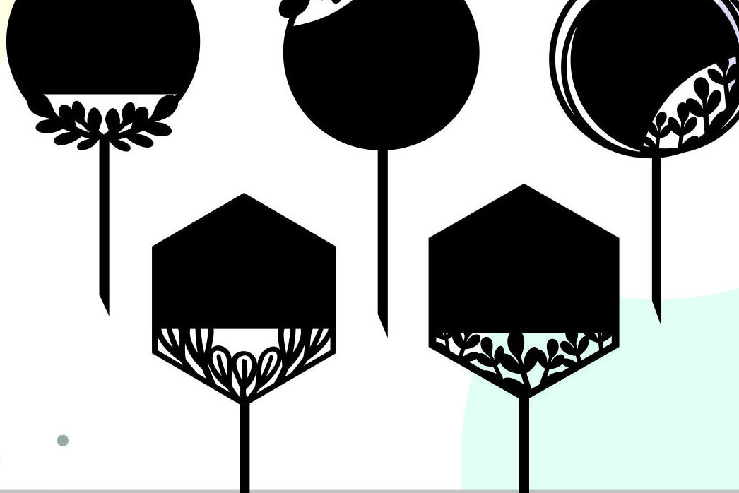 Σετ των 2 Intra απο ξύλο plywood 3mm-4mm πάχος Blank Shape Cake Topper Δίασταση 15x15 cm INTRAFABR-89206902