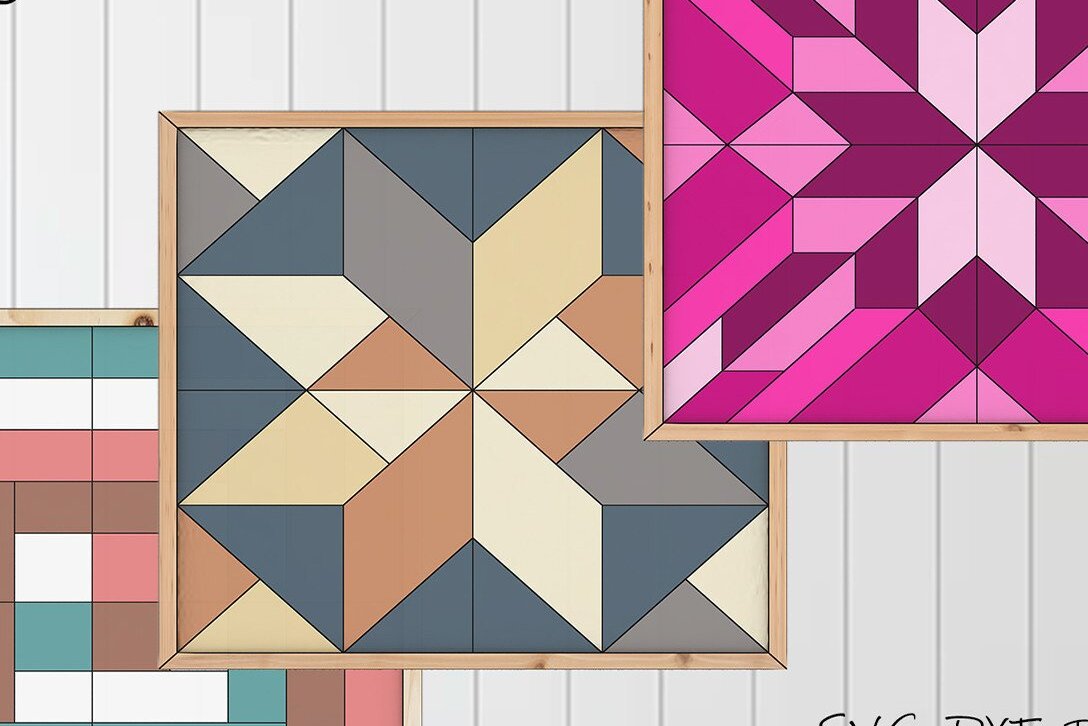 Σετ των 2 Intra απο ξύλο plywood 3mm-4mm πάχος Σχέδια παπλωμάτων κουβέρτας για μηχανή λέιζερ Δίασταση 15x15 cm INTRAFABR-37056775