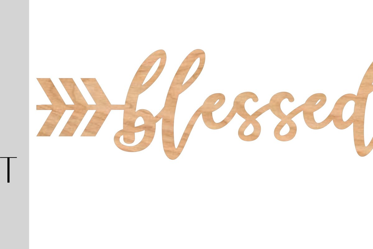 Σετ των 3 Intra απο ξύλο plywood 3mm-4mm πάχος  Blessed Arrow Δίασταση 20x20 cm INTRAFABR-9744254