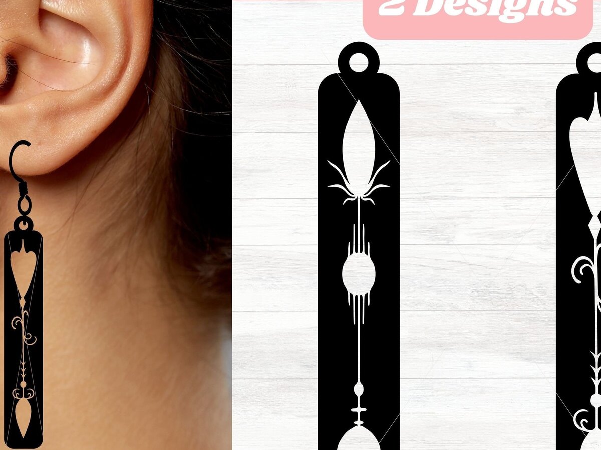 Σετ των 3 Intra απο ξύλο plywood 3mm-4mm πάχος Boho Arrow Bar Earring Cut  Δίασταση 3x3 cm INTRAFABR-34608425