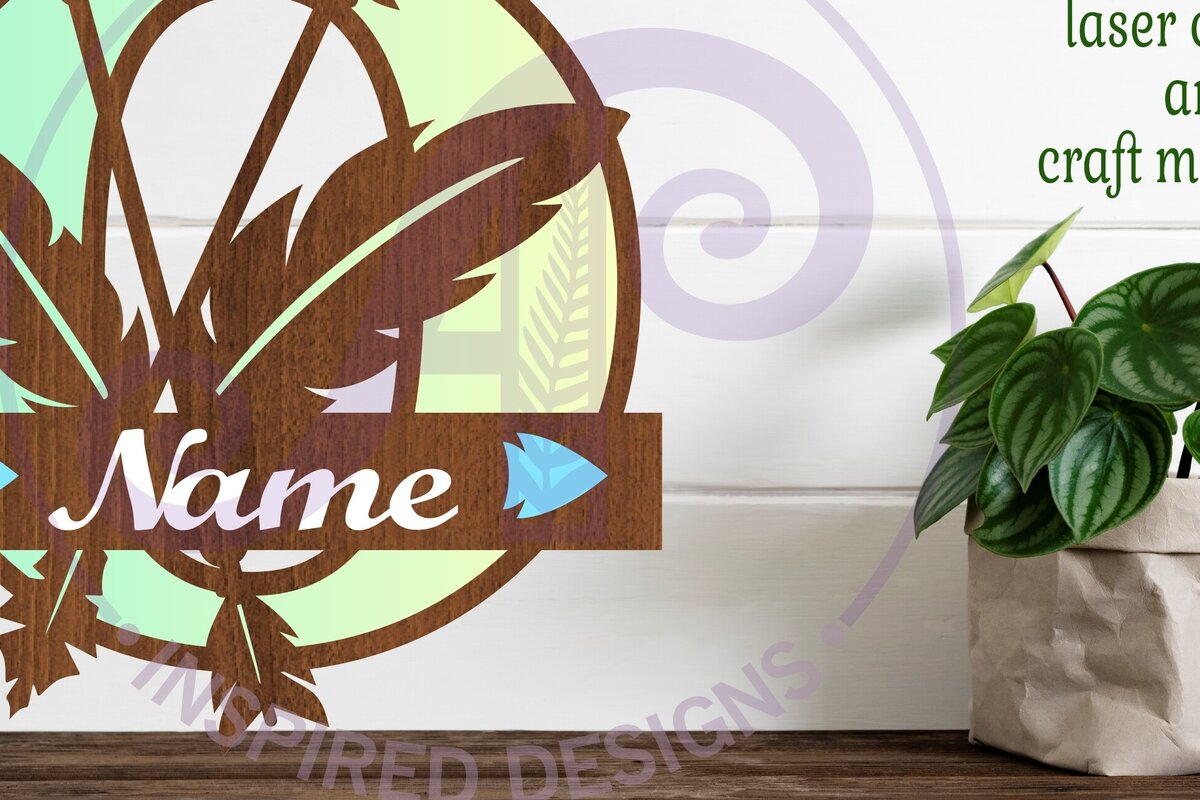 Intra απο ξύλο plywood 3mm-4mm πάχος Boho Capital Monogram Letter O Δίασταση 30x20 cm INTRAFABR-86123478