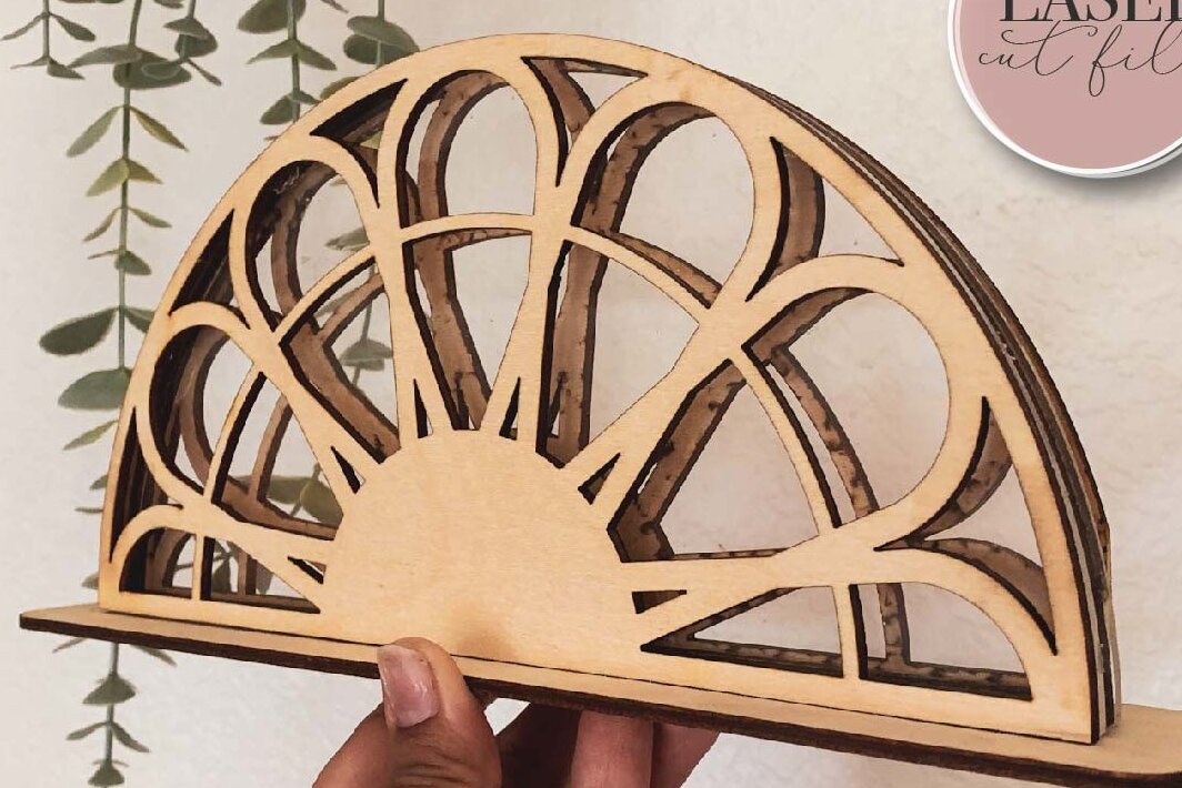 Σετ των 3 Intra απο ξύλο plywood 3mm-4mm πάχος Bank Coin Boho Δίασταση 4x4 cm INTRAFABR-72730326