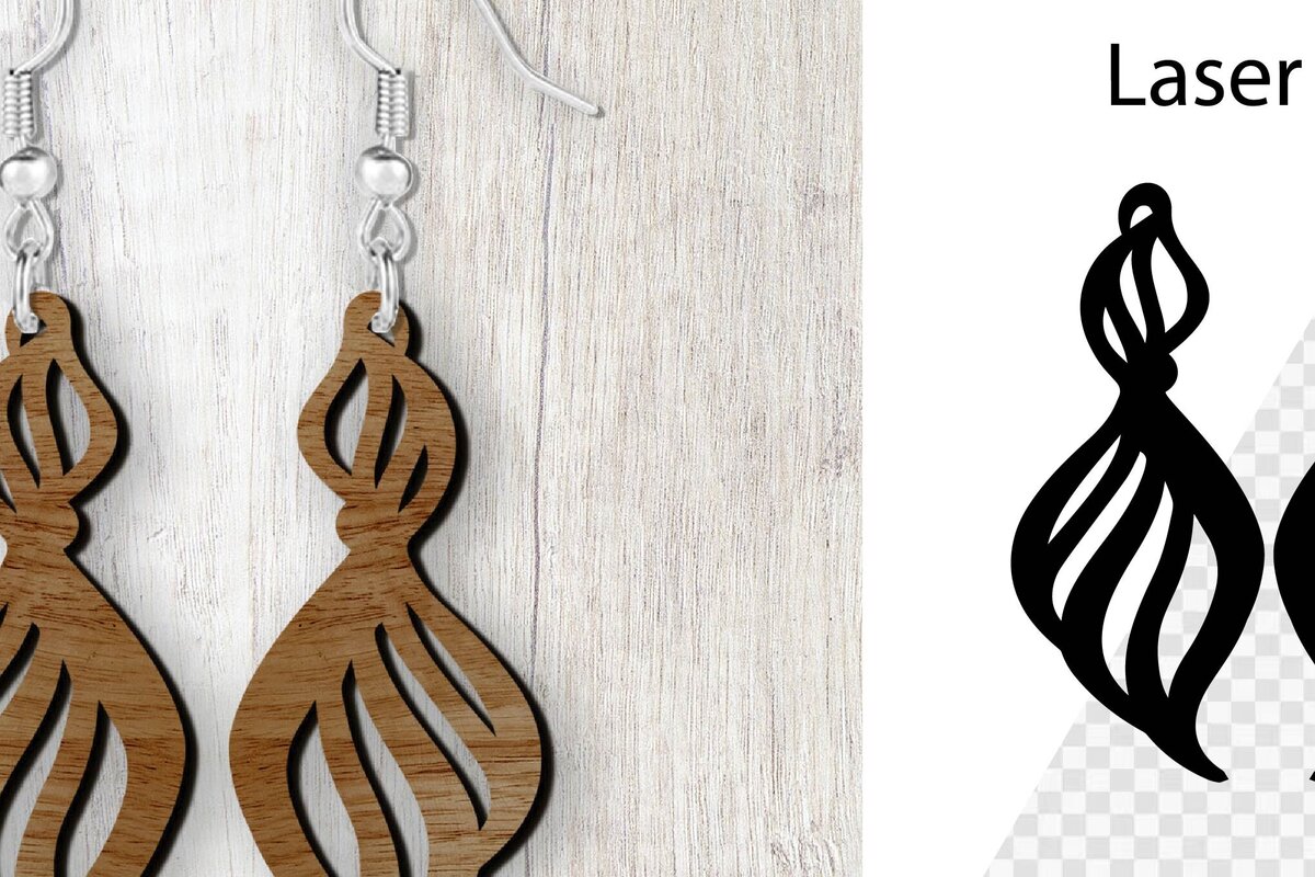 Σετ των 3 Intra απο ξύλο plywood 3mm-4mm πάχος Σκουλαρίκια Boho Cut . Δίασταση 4x4 cm INTRAFABR-114582716