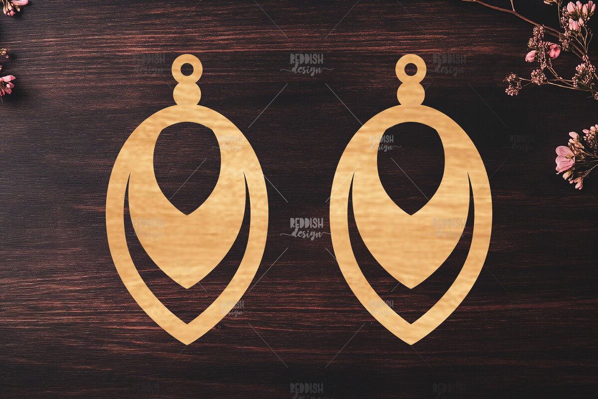 Σετ των 3 Intra απο ξύλο plywood 3mm-4mm πάχος Σκουλαρίκια Boho Δίασταση 3x3 cm INTRAFABR-119113222