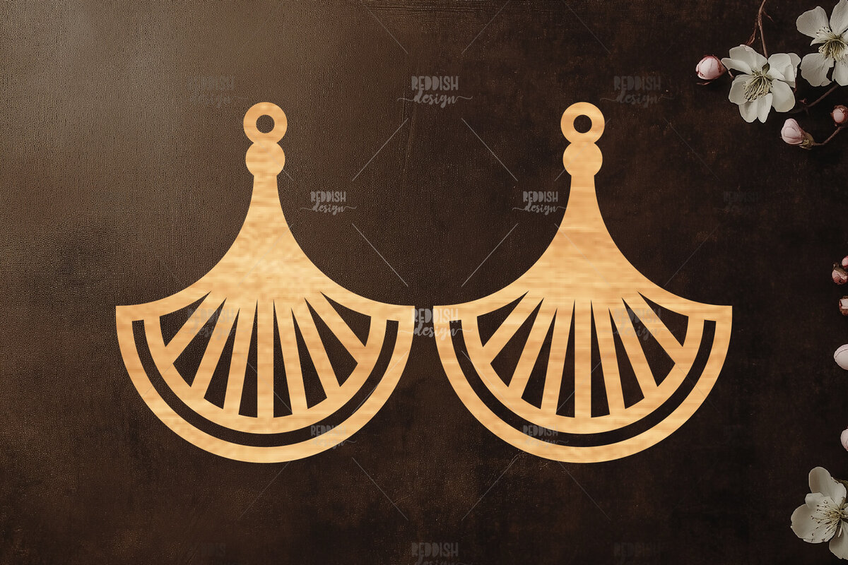 Σετ των 3 Intra απο ξύλο plywood 3mm-4mm πάχος Σκουλαρίκια Boho Δίασταση 3x3 cm INTRAFABR-119113233