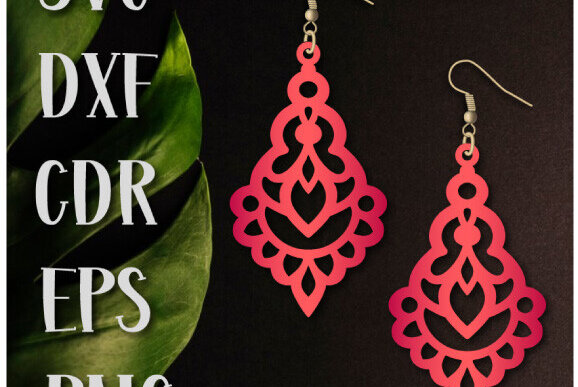 Intra απο ξύλο plywood 3mm-4mm πάχος Boho Earrings , Teardrop Earrings. Δίασταση 60x60 cm INTRAFABR-99491323