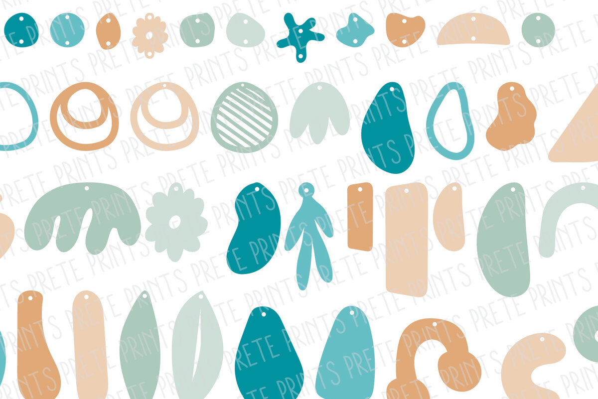 Σετ των 3 Intra απο ξύλο plywood 3mm-4mm πάχος Σκουλαρίκια Boho Δίασταση 3x3 cm INTRAFABR-29380121