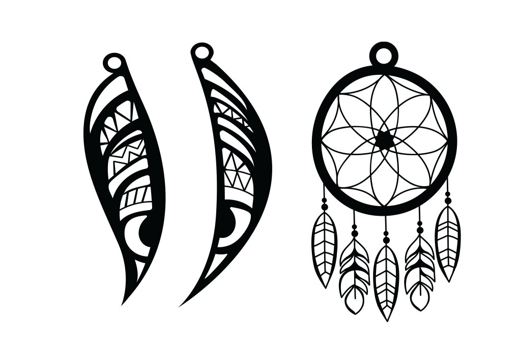 Σετ των 3 Intra απο ξύλο plywood 3mm-4mm πάχος Ξύλινο σκουλαρίκι σε σχήμα φτερού Boho Δίασταση 3x3 cm INTRAFABR-80879827