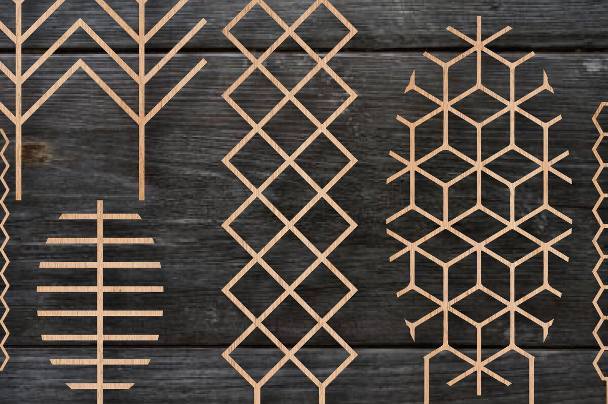 Σετ των 2 Intra απο ξύλο plywood 3mm-4mm πάχος Boho Plant Trellis Stakes φυτών εσωτερικού χώρου Δίασταση 15x15 cm INTRAFABR-26141290