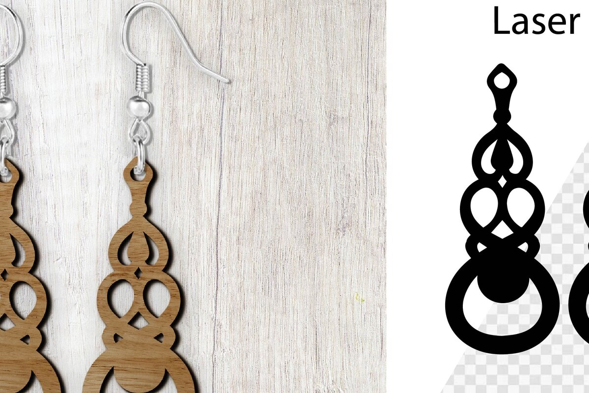 Σετ των 3 Intra απο ξύλο plywood 3mm-4mm πάχος Σκουλαρίκια Boho Style Cut . Δίασταση 4x4 cm INTRAFABR-114643607