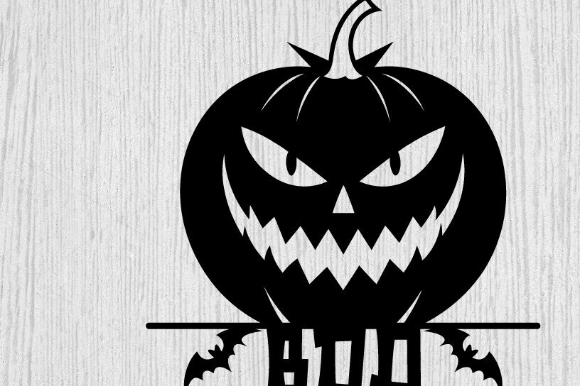 Intra απο ξύλο plywood 3mm-4mm πάχος BOO Halloween Metal Sing   Δίασταση 40x40 cm INTRAFABR-101125981