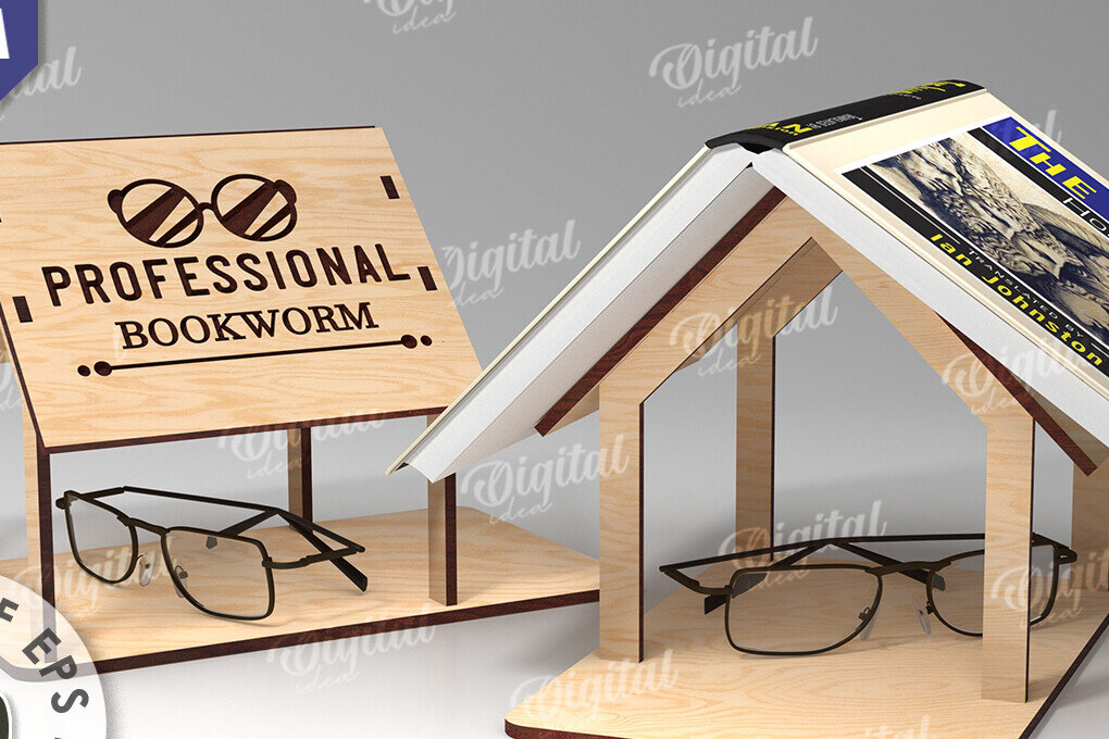 Intra απο ξύλο plywood 3mm-4mm πάχος Βιβλιοθήκη κοπής με λέιζερ. Βιβλιοθήκη Δίασταση 30x20 cm INTRAFABR-108438865