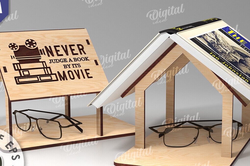 Intra απο ξύλο plywood 3mm-4mm πάχος Βιβλιοθήκη κοπής με λέιζερ. Βιβλιοθήκη Δίασταση 30x20 cm INTRAFABR-108438929