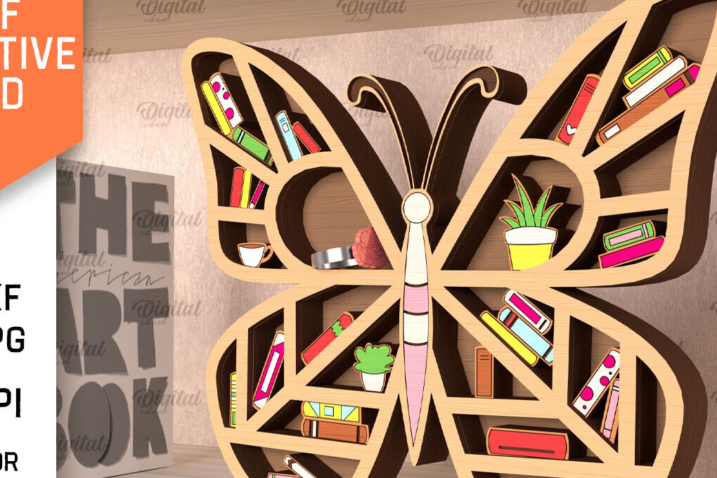 Intra απο ξύλο plywood 3mm-4mm πάχος Διακοσμητικό σταντ ράφι βιβλίου Δίασταση 30x20 cm INTRAFABR-98705836