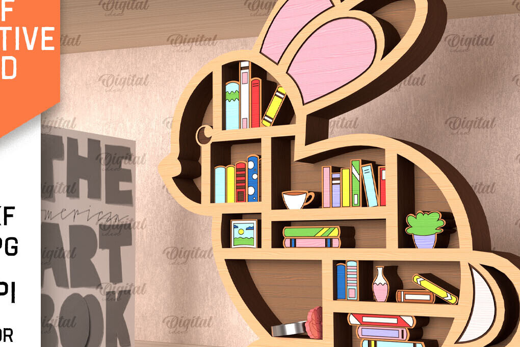 Intra απο ξύλο plywood 3mm-4mm πάχος Διακοσμητικό σταντ ράφι βιβλίου Δίασταση 30x20 cm INTRAFABR-98706054