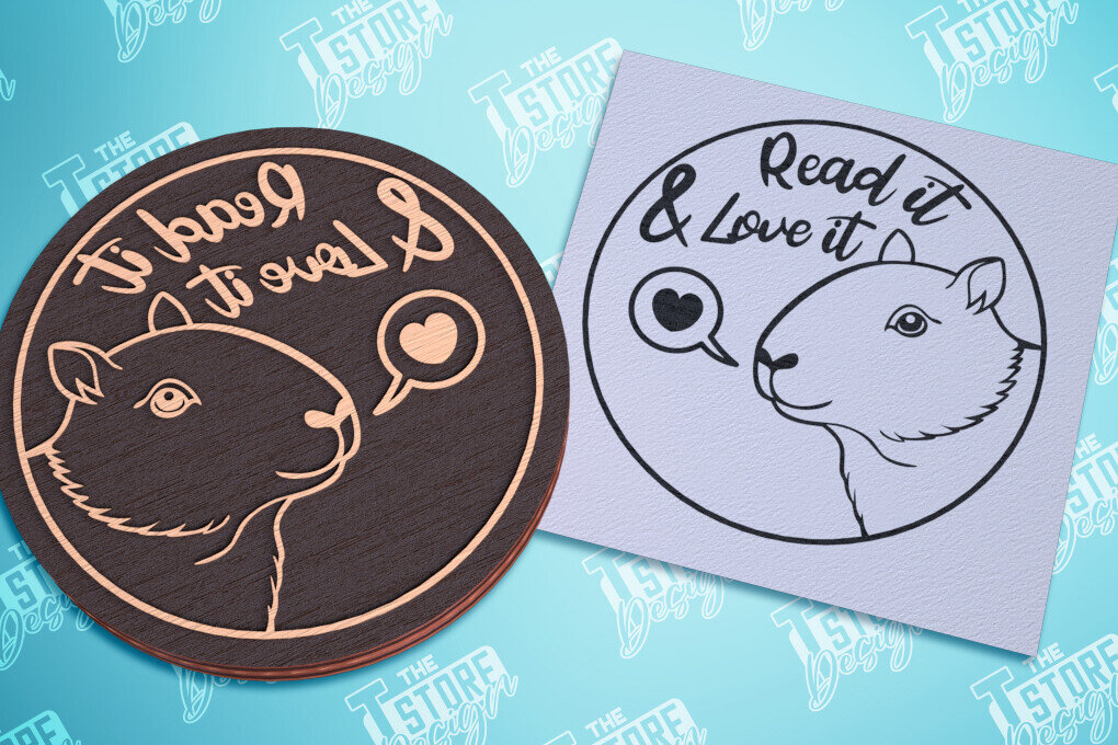 Σετ των 2 Intra απο ξύλο plywood 3mm-4mm πάχος Σφραγίδα βιβλίου | Ex Libris | Γραμματόσημο Δίασταση 15x15 cm INTRAFABR-99695072