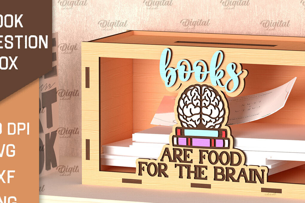 Σετ των 2 Intra απο ξύλο plywood 3mm-4mm πάχος Βιβλίο Suggestion Box Δίασταση 30x20 cm INTRAFABR-99621576