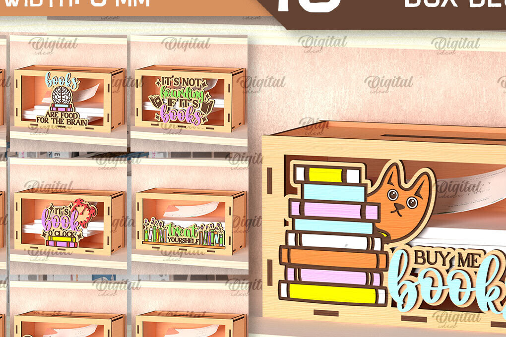 Intra απο ξύλο plywood 3mm-4mm πάχος Κουτιά προτάσεων βιβλίου κοπής με λέιζερ Δίασταση 30x20 cm INTRAFABR-99623005