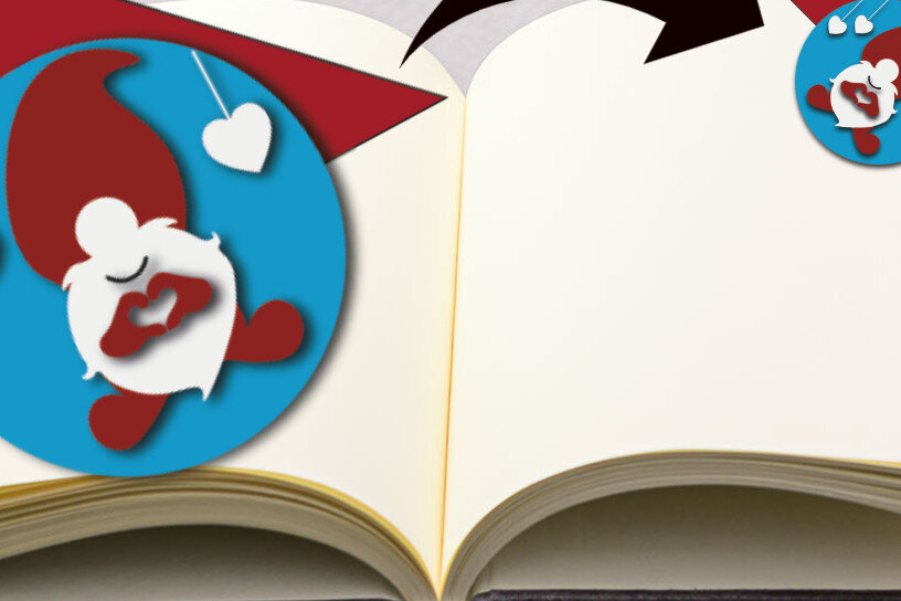 Σετ των 2 Intra απο ξύλο plywood 3mm-4mm πάχος Σελιδοδείκτης Gnome Δίασταση 10x20 cm INTRAFABR-24808773