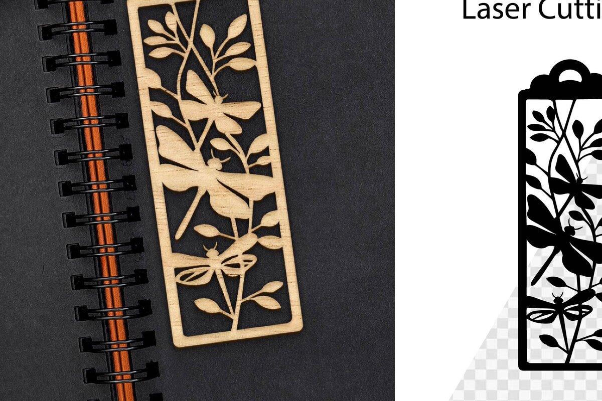 Σετ των 3 Intra απο ξύλο plywood 3mm-4mm πάχος Απο σελιδοδείκτης. Dragonfly Cut . Δίασταση 4x4 cm INTRAFABR-113405408