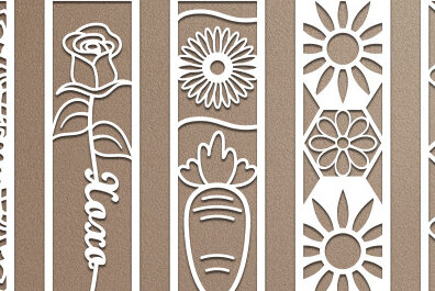 Σετ των 2 Intra απο ξύλο plywood 3mm-4mm πάχος Σελιδοδείκτης Πασχαλινό σχέδιο Δίασταση 15x15 cm INTRAFABR-64348936