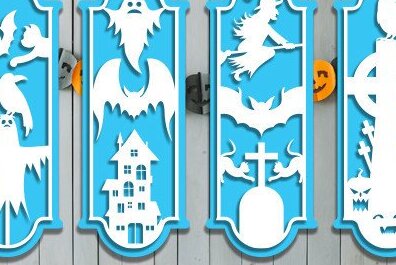 Σετ των 2 Intra απο ξύλο plywood 3mm-4mm πάχος Σελιδοδείκτης Αποκριάτικη Δίασταση 15x15 cm INTRAFABR-45096028