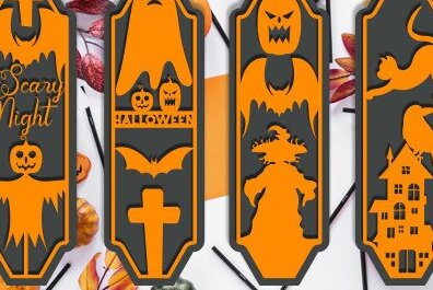 Σετ των 2 Intra απο ξύλο plywood 3mm-4mm πάχος Σελιδοδείκτης Αποκριάτικη Δίασταση 15x15 cm INTRAFABR-45096069