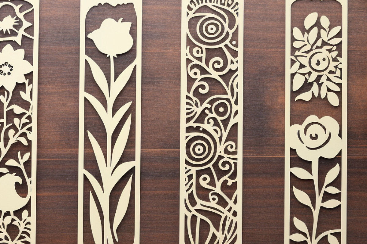 Σετ των 2 Intra απο ξύλο plywood 3mm-4mm πάχος Σελιδοδείκτης δέσμης Cut  Δίασταση 10x20 cm INTRAFABR-86537659