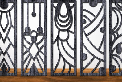 Intra απο ξύλο plywood 3mm-4mm πάχος Σελιδοδείκτης Design Δίασταση 40x40 cm INTRAFABR-68136486