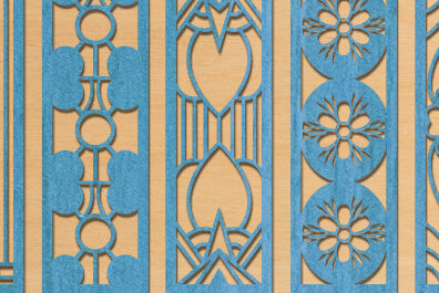 Intra απο ξύλο plywood 3mm-4mm πάχος Σελιδοδείκτης Design Δίασταση 40x40 cm INTRAFABR-67976062