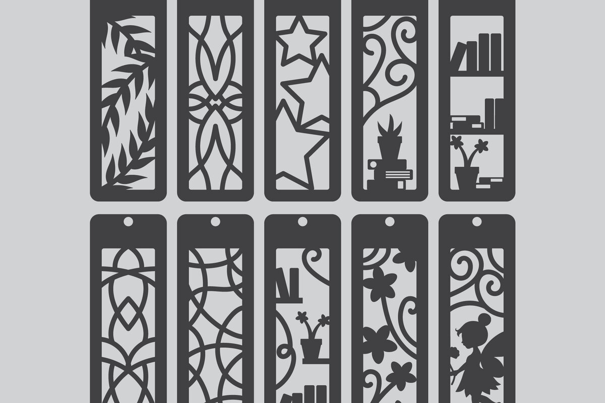 Σετ των 2 Intra απο ξύλο plywood 3mm-4mm πάχος Σελιδοδείκτης  -  Δίασταση 10x20 cm INTRAFABR-117315146