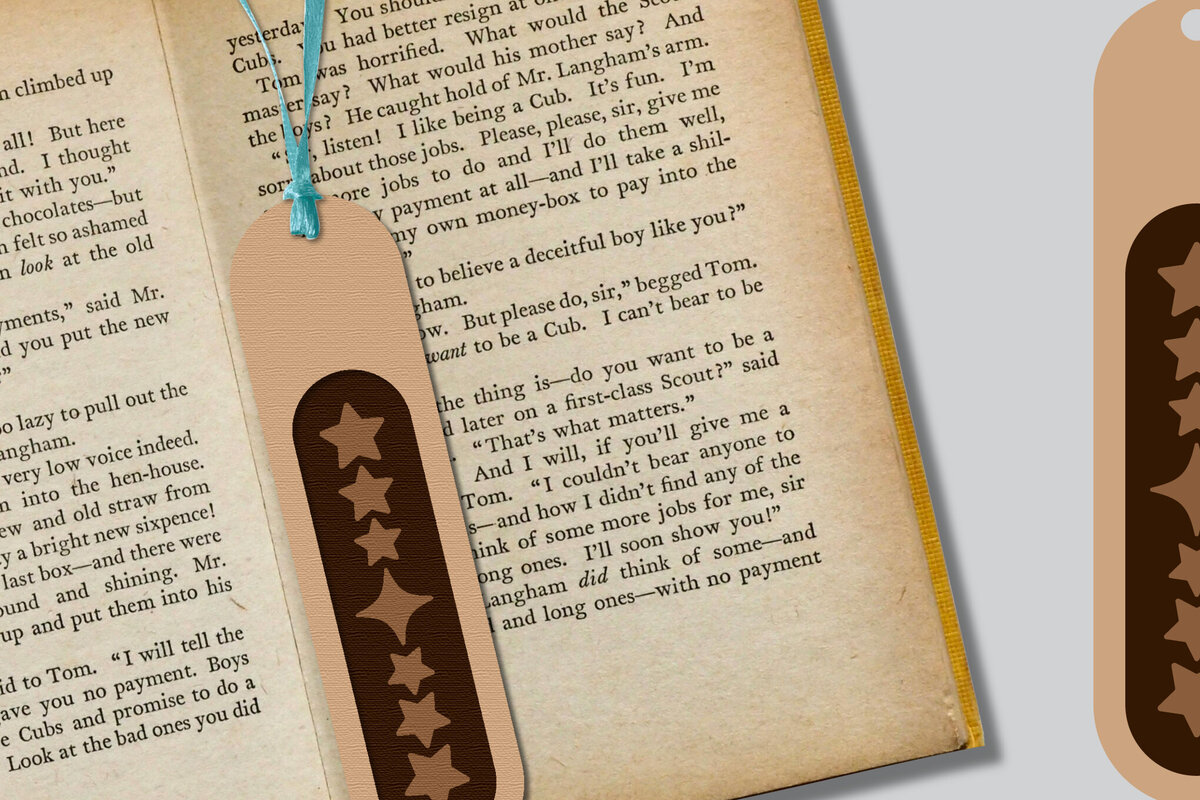 Σετ των 2 Intra απο ξύλο plywood 3mm-4mm πάχος Σελιδοδείκτης  -  Δίασταση 10x20 cm INTRAFABR-117823344