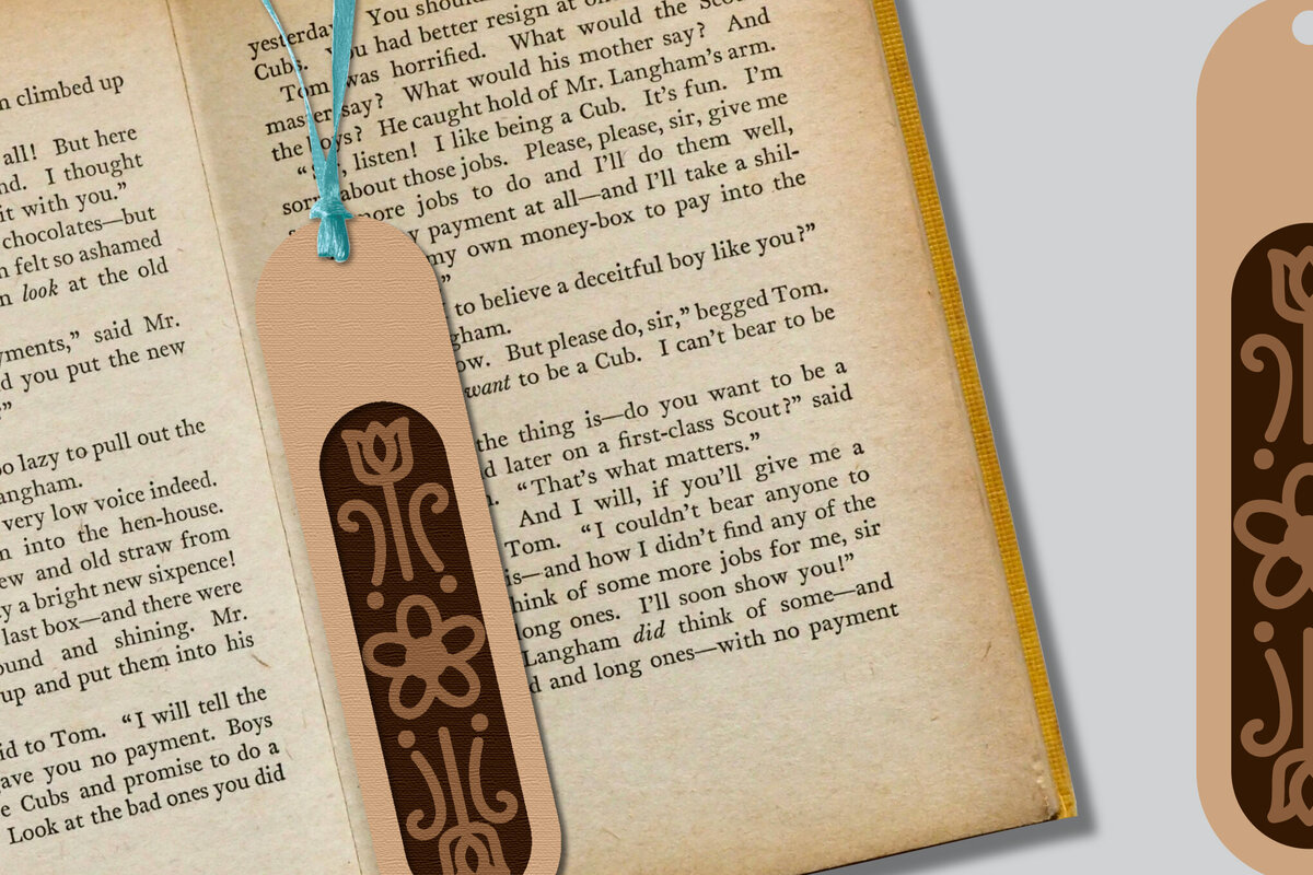 Σετ των 2 Intra απο ξύλο plywood 3mm-4mm πάχος Σελιδοδείκτης  -  Δίασταση 10x20 cm INTRAFABR-117823508