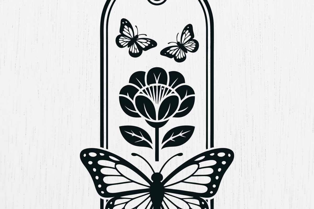 Σετ των 2 Intra απο ξύλο plywood 3mm-4mm πάχος Προσθήκη σελιδοδείκτη Paper Cut Design 9 Δίασταση 15x15 cm INTRAFABR-121029802