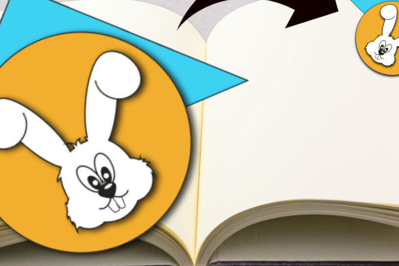 Σετ των 2 Intra απο ξύλο plywood 3mm-4mm πάχος Σελιδοδείκτης κουνέλι Δίασταση 10x20 cm INTRAFABR-24798665