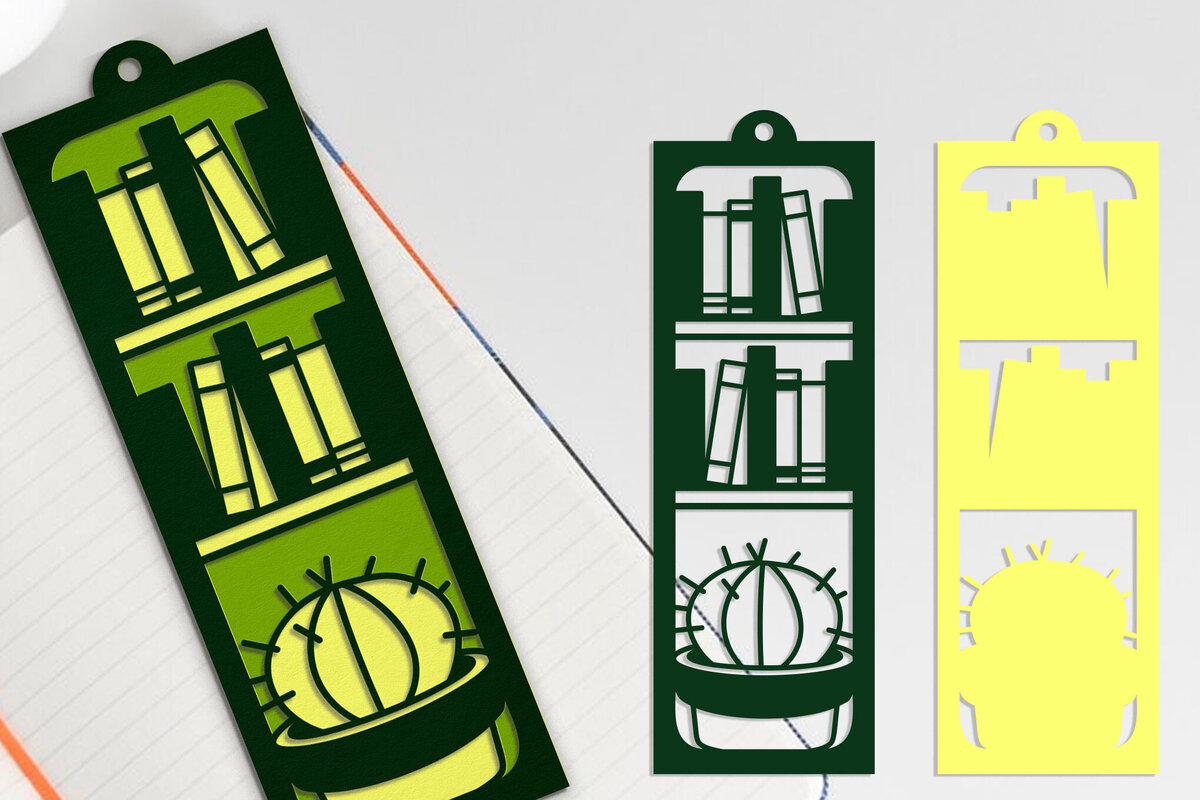 Σετ των 2 Intra απο ξύλο plywood 3mm-4mm πάχος Σελιδοδείκτης . Σελιδοδείκτης με 3D στρώματα χαρτιού Δίασταση 10x20 cm INTRAFABR-81501263