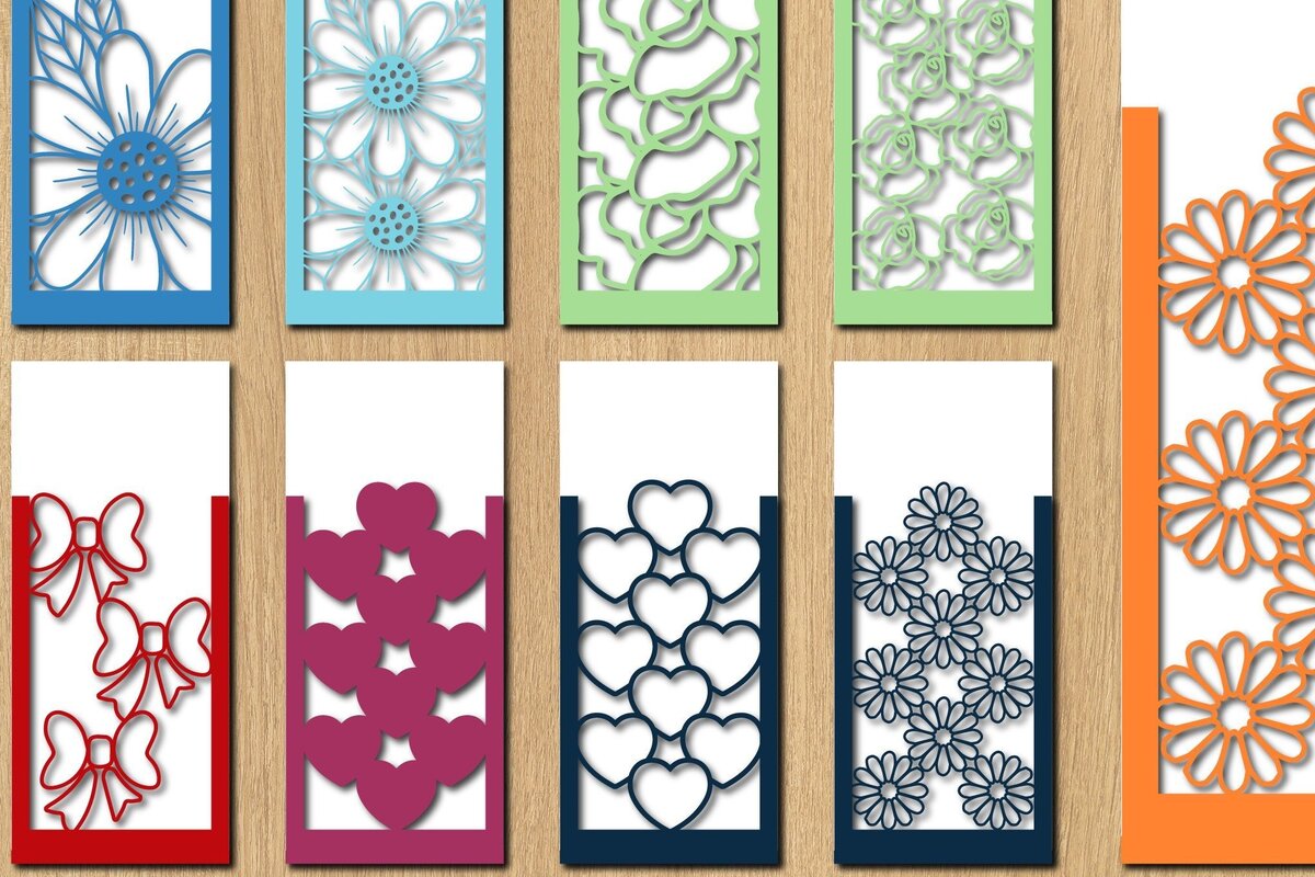 Σετ των 2 Intra απο ξύλο plywood 3mm-4mm πάχος Σελιδοδείκτες κοπής φακέλου με λέιζερ Δίασταση 10x20 cm INTRAFABR-32237188