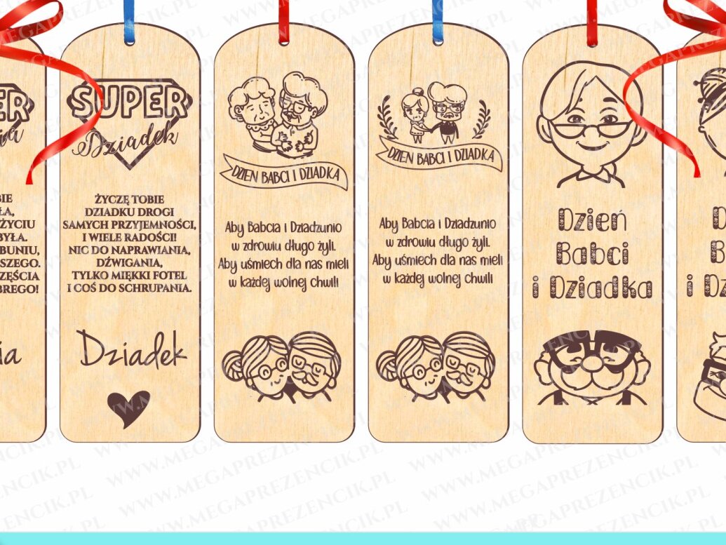 Σετ των 2 Intra απο ξύλο plywood 3mm-4mm πάχος Σελιδοδείκτες για Βιβλία για τη γιαγιά. Δίασταση 15x15 cm INTRAFABR-58894610